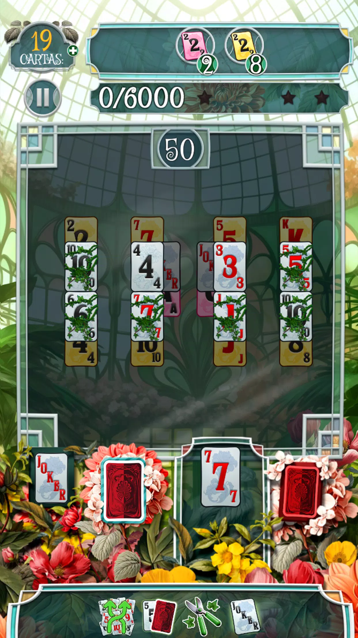 Greenhouse Solitaire TriPeaks Zrzut ekranu 1