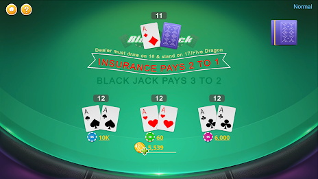 Blackjack - Casino World Schermafbeelding 3