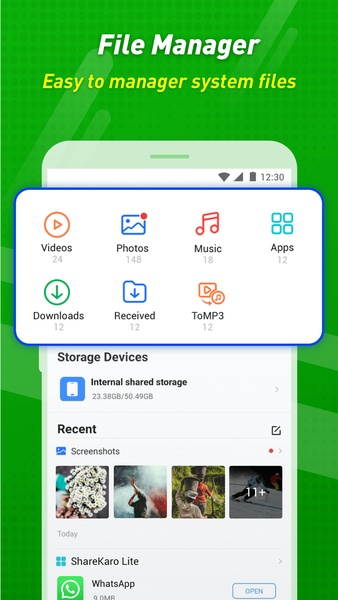 Share Karo: File Transfer App Tangkapan skrin 3