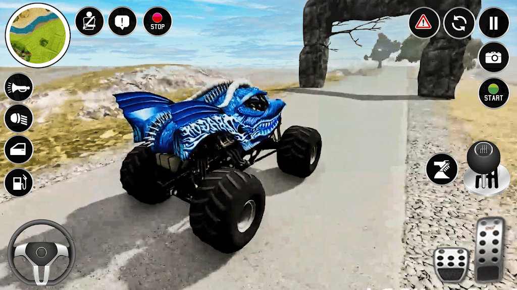 Real Monster Truck Game 3D スクリーンショット 1