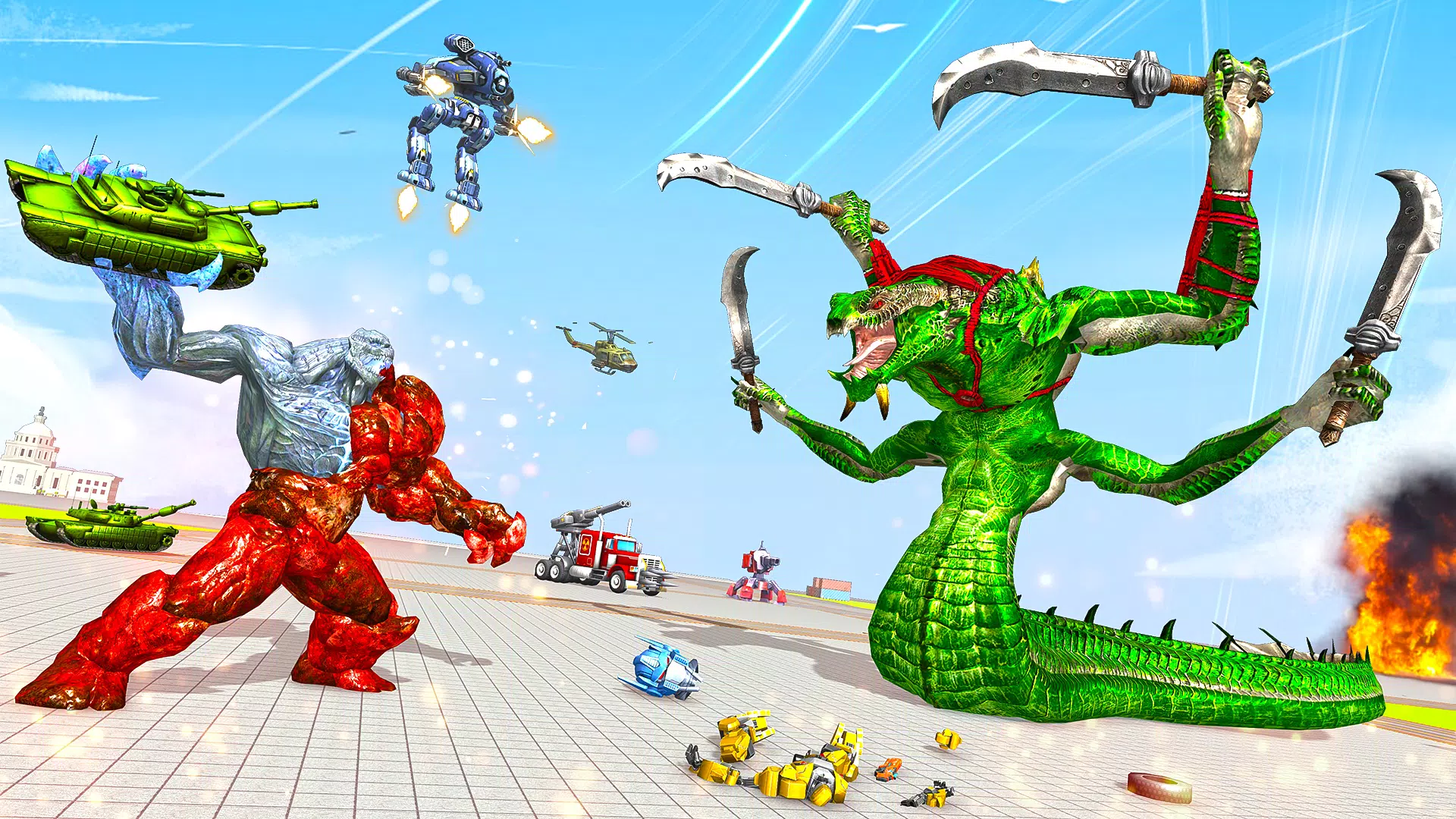 Snake Robot Game - Stone Robot Captura de tela 1