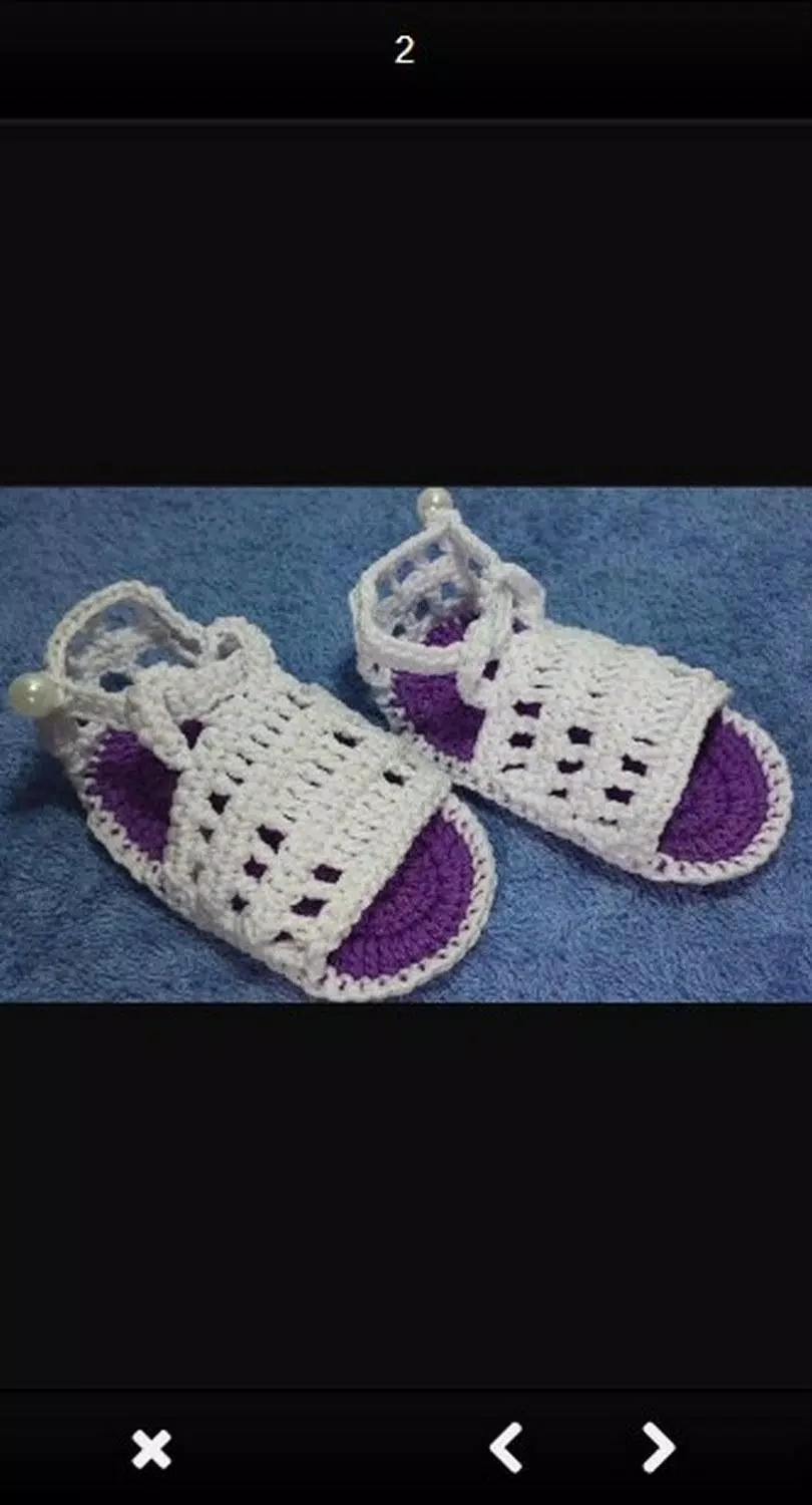 Knitted sandals idea Screenshot 2