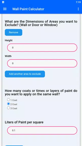 Wall Paint Calculator স্ক্রিনশট 3