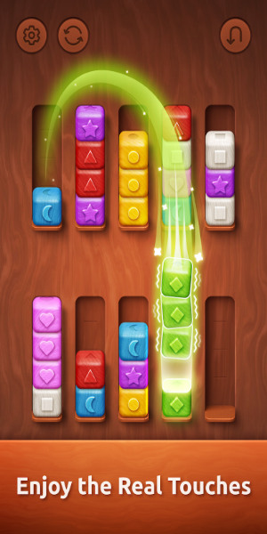 Colorwood Sort Puzzle Game Mod Schermafbeelding 2