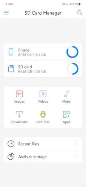 SD Card Manager For Android应用截图第3张