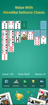 Solitaire Klondike classic. Screenshot 1