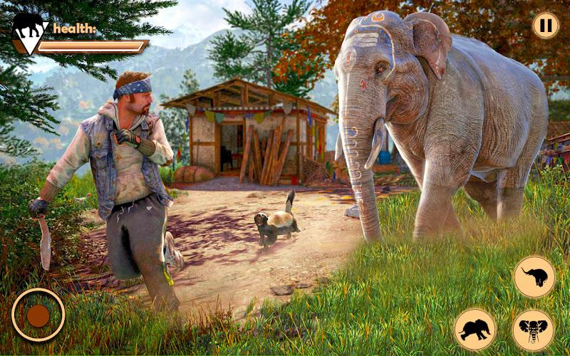 Elephant Simulator Animal Game Captura de pantalla 1