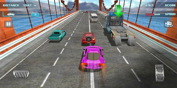 Turbo Driving Racing 3D Captura de tela 2