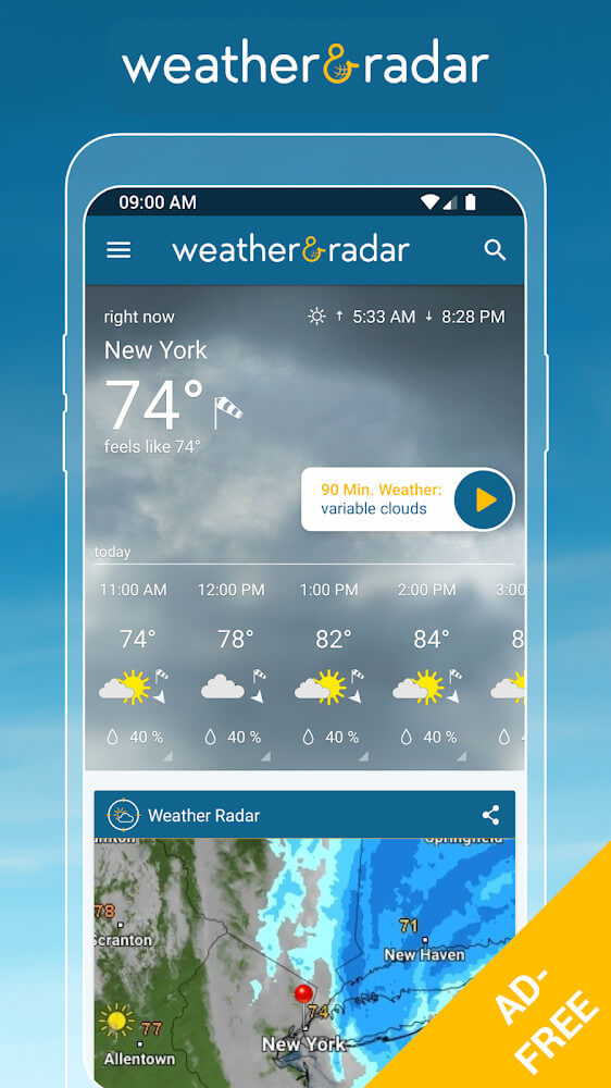 Weather & Radar Pro Captura de tela 3