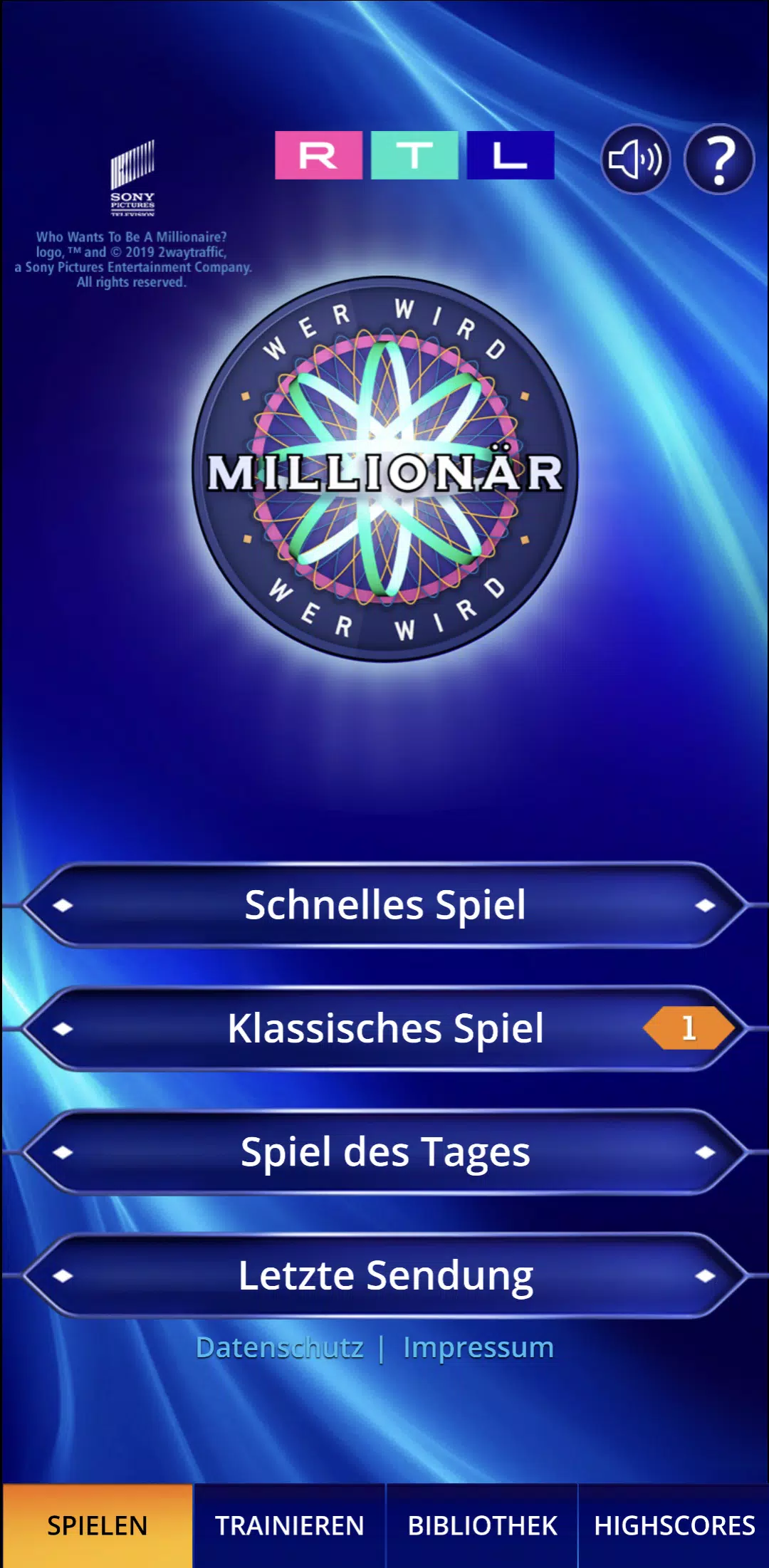 Wer wird Millionär? Training Screenshot 2