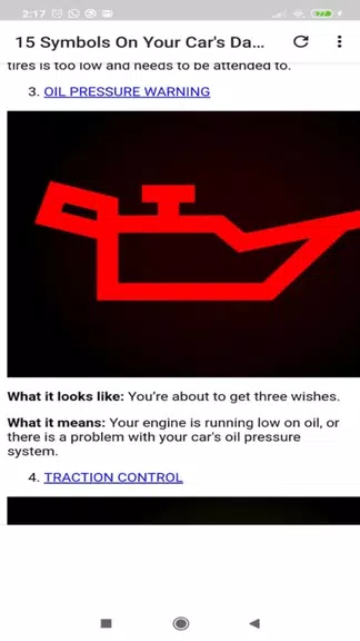 Car dashboard symbols Скриншот 2