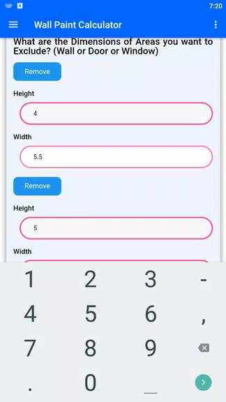 Wall Paint Calculator স্ক্রিনশট 4