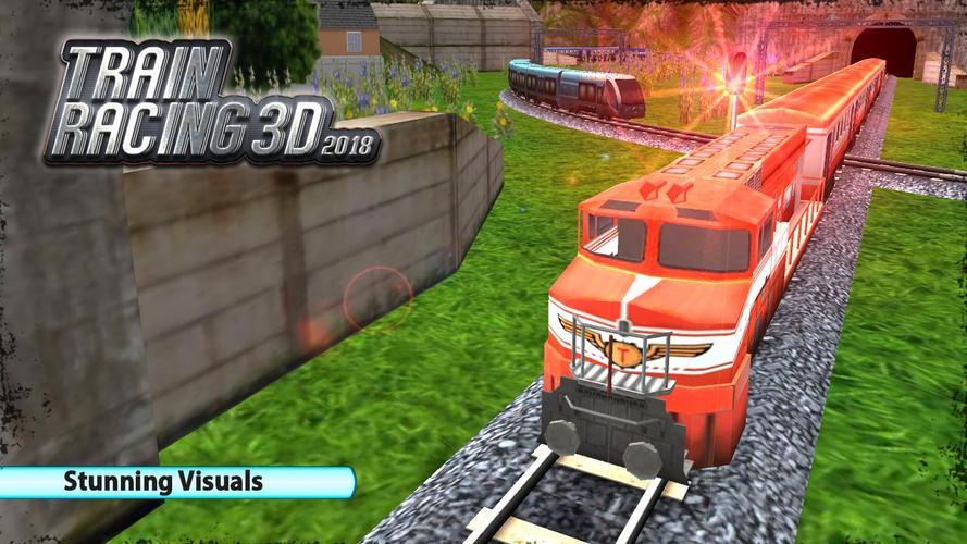 Train Racing 3D-2023 Train Sim Schermafbeelding 1