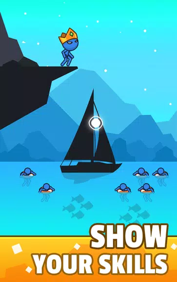 Stickman Jump into Water স্ক্রিনশট 1