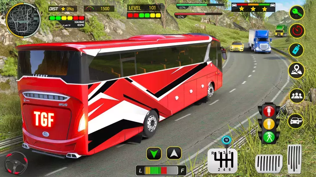 Coach Bus 3D Driving Games 스크린샷 1