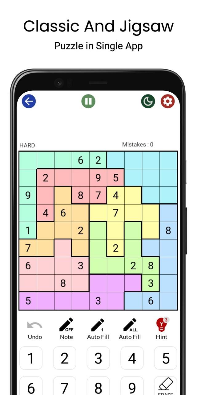 Sudoku - Classic & Jigsaw Screenshot 3