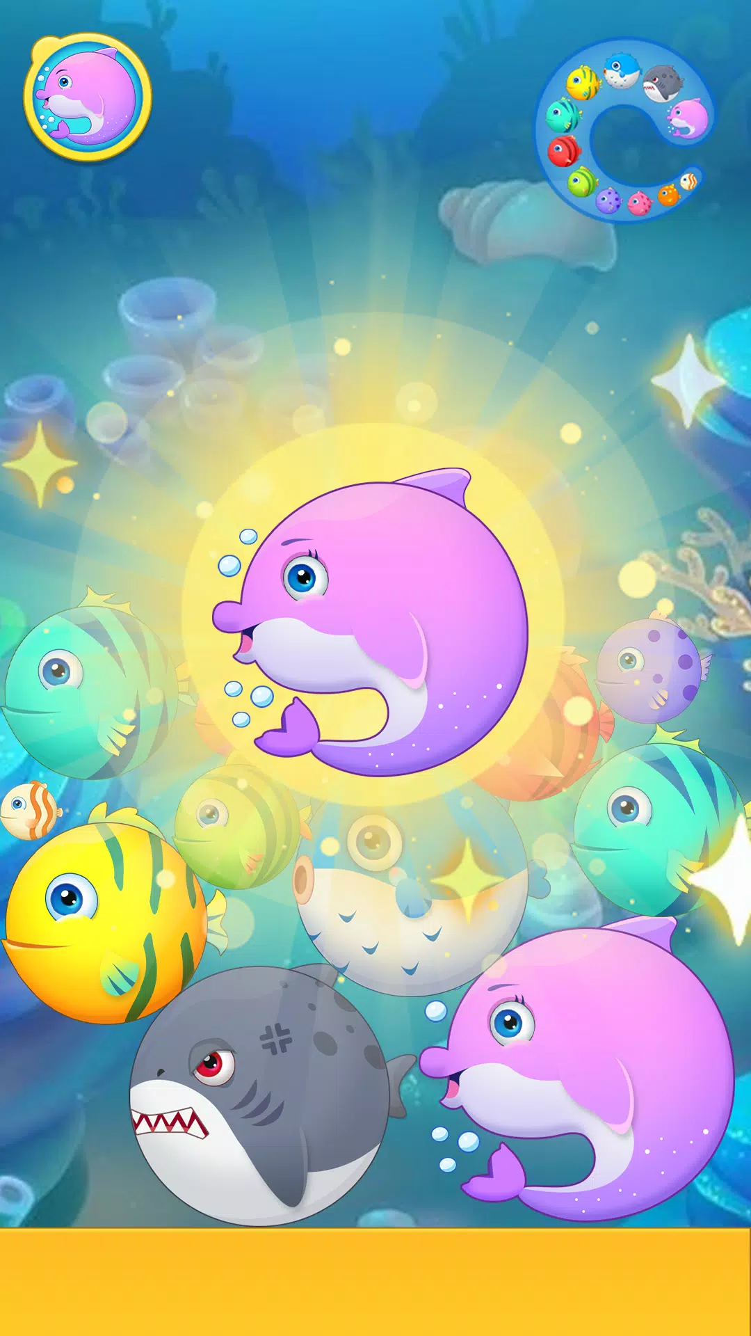 Sea Animals - Merge Game ဖန်သားပြင်ဓာတ်ပုံ 3