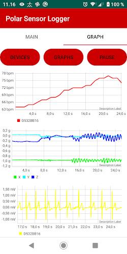 Polar Sensor Logger Captura de tela 4