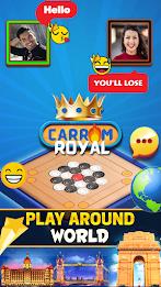 Carrom Royal : Disc Pool Game Captura de pantalla 1