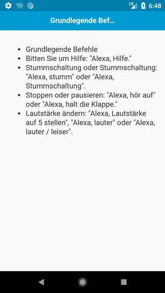 Befehle für Echo Dot Schermafbeelding 1