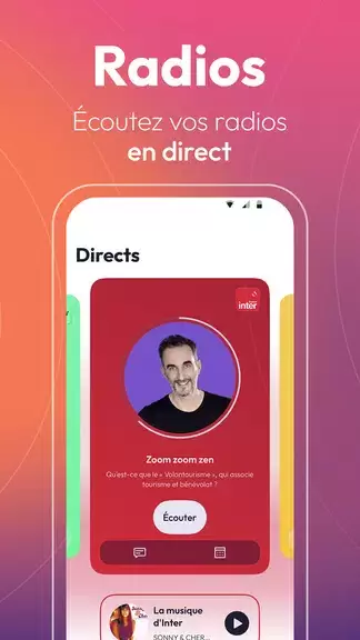 Radio France : radios, podcast Ảnh chụp màn hình 2