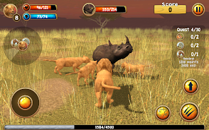 Wild Lion Simulator 3D Скриншот 3