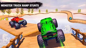 Monster Car Stunts Game 2023 Captura de pantalla 3