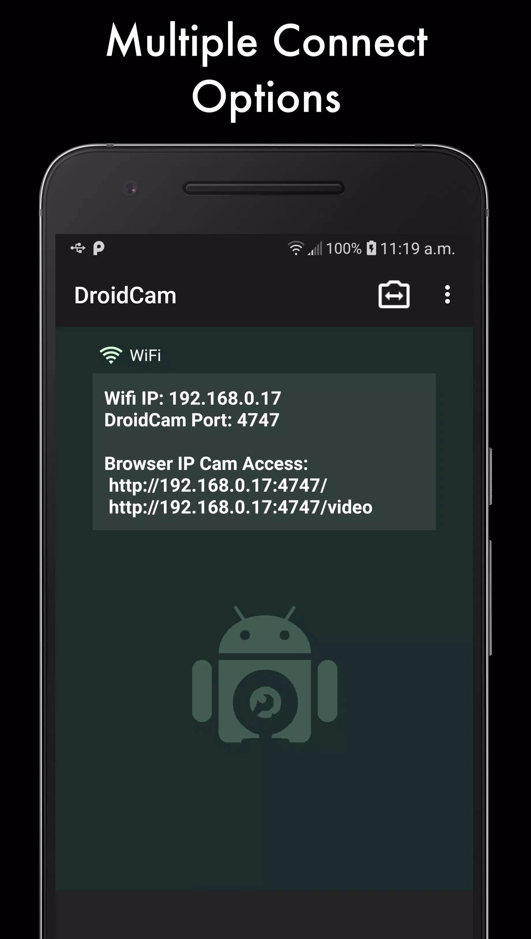 DroidCam Webcam (Classic) 스크린샷 3