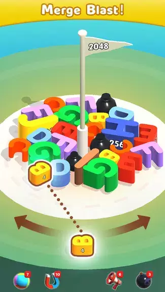 Merge Blocks 3D - 2048 Puzzle Screenshot 2