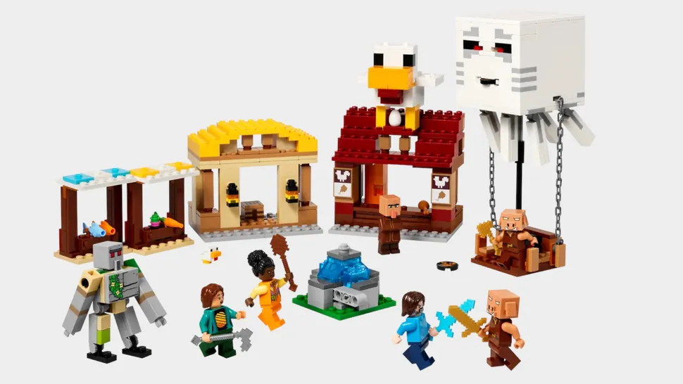 Ghast Balloon Village Attack Lego設置