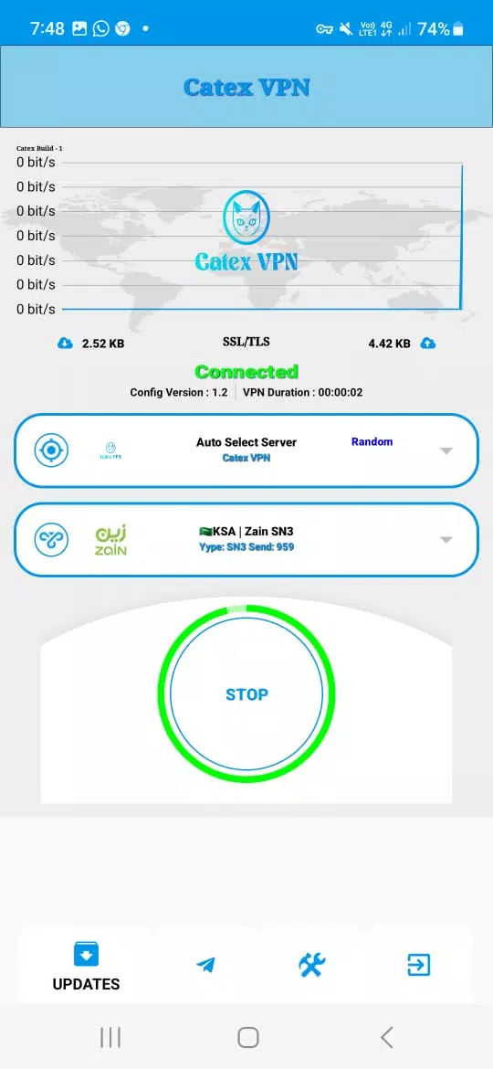 Schermata Catex VPN 2