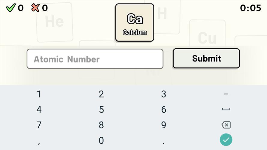 Periodic Table Quiz Zrzut ekranu 4