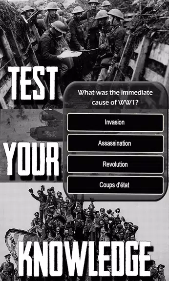WW1 History Knowledge Quiz スクリーンショット 3
