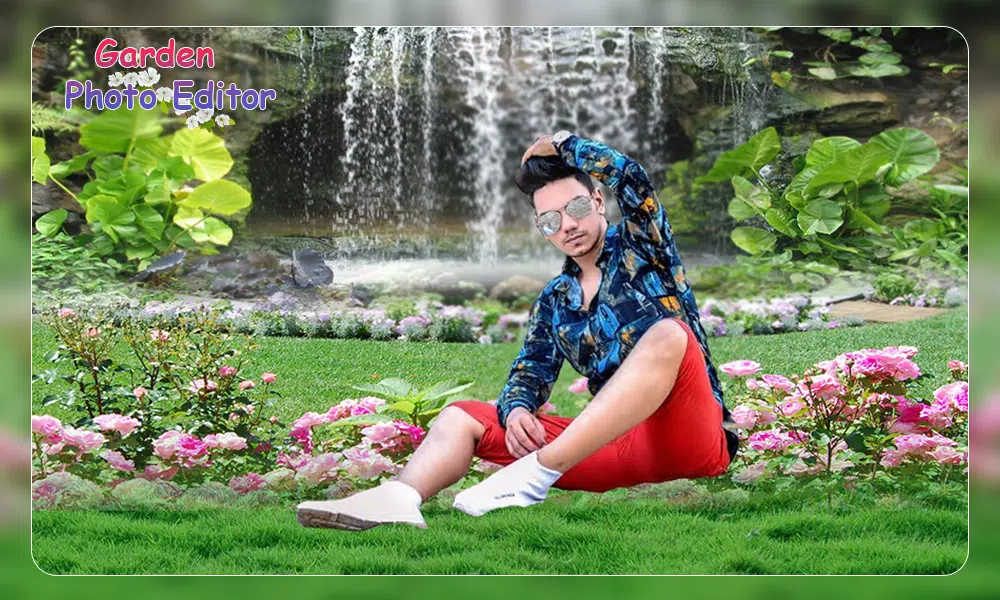 Garden Photo Frame Editor Captura de tela 3