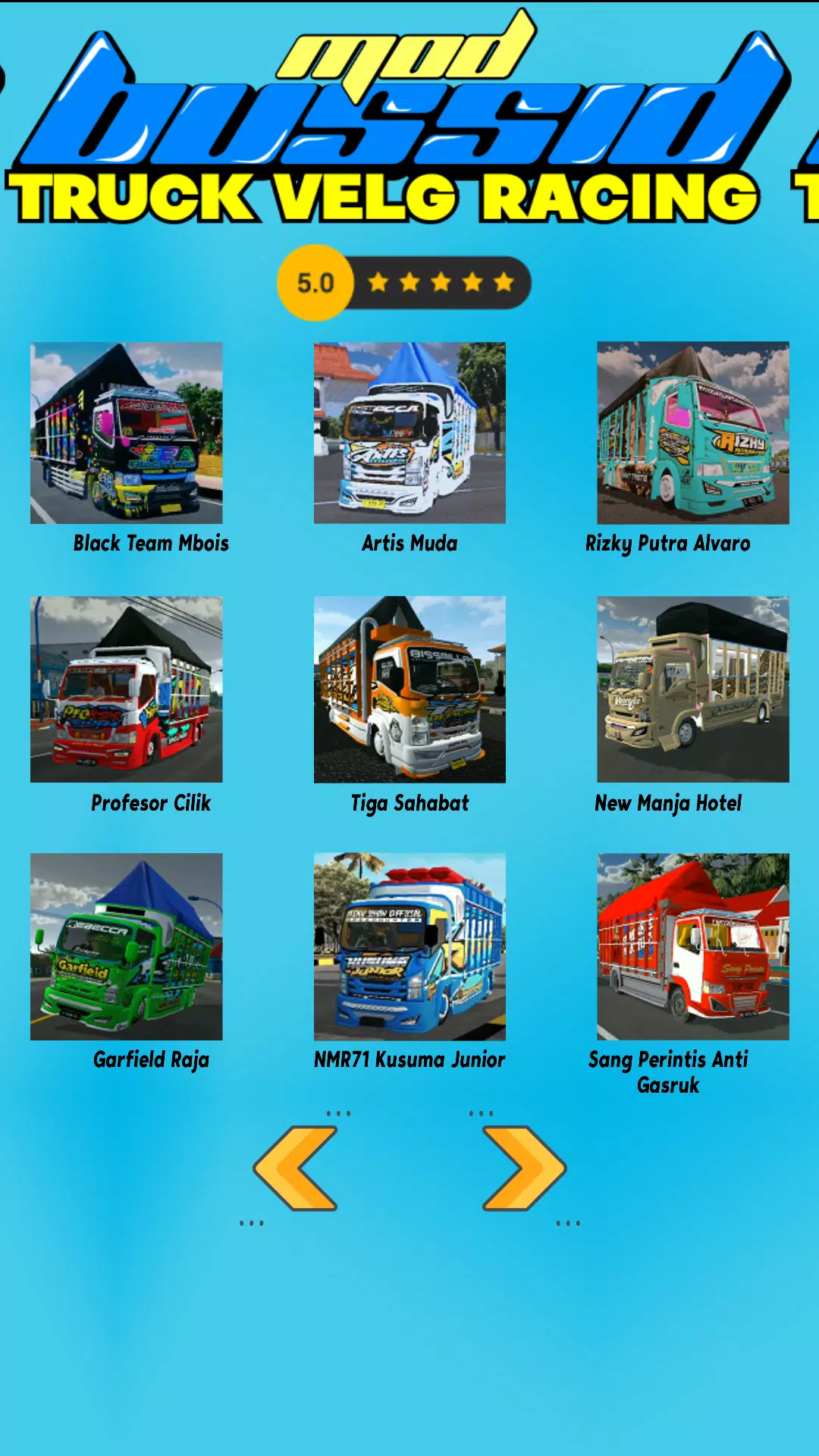 Mod Bussid Truck Velg Racing应用截图第4张