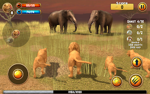 Wild Lion Simulator 3D Скриншот 2