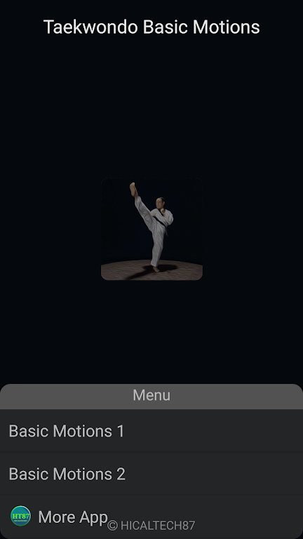 Taekwondo Basic Motions Screenshot 1