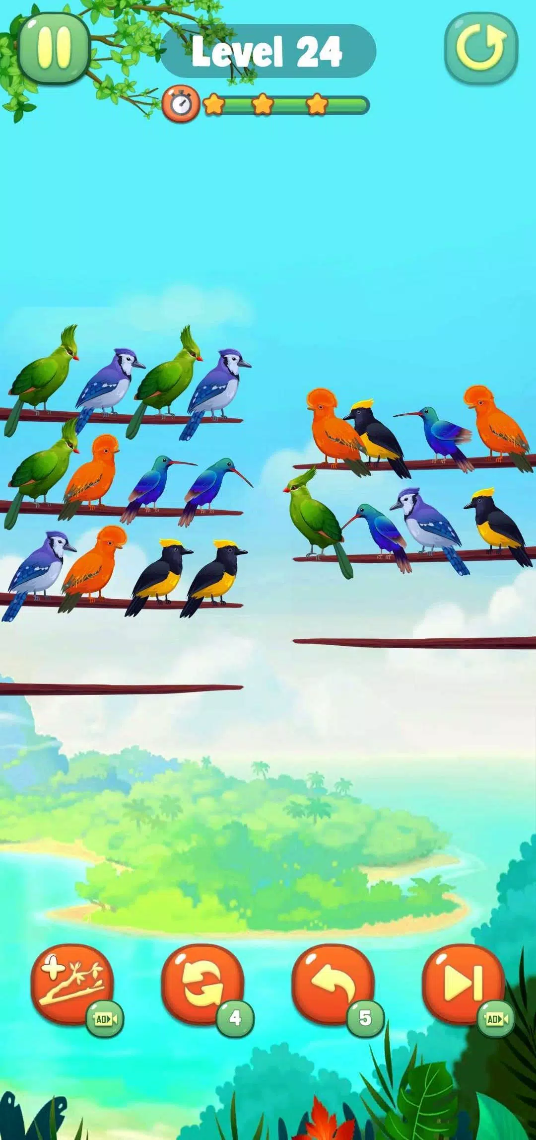 Bird Sort Screenshot 4