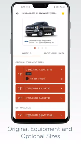 Wheel Size - Fitment database Captura de tela 2