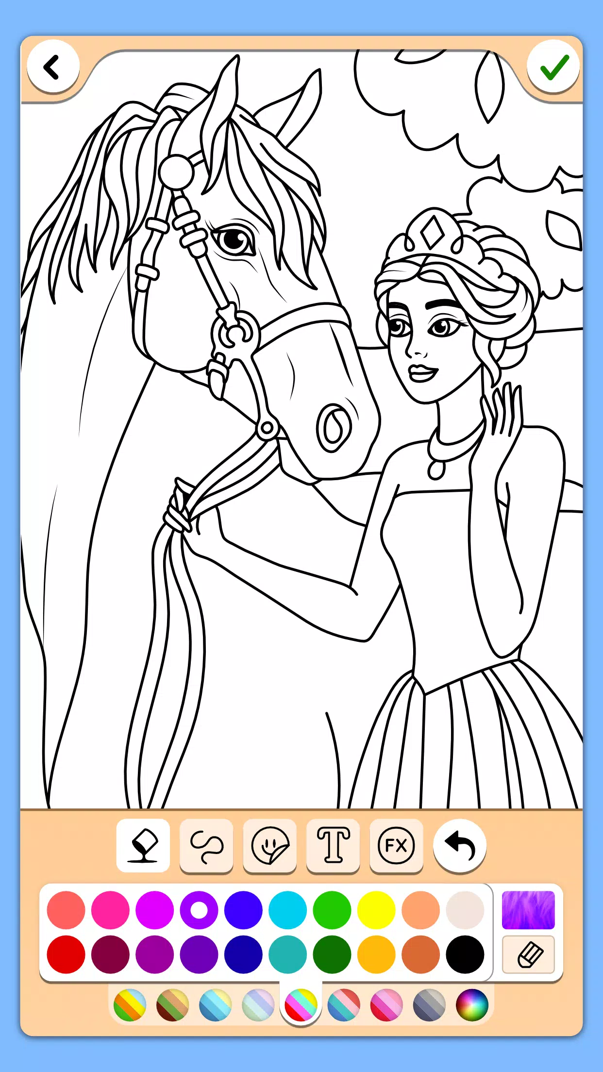 Princess Coloring Game Zrzut ekranu 4