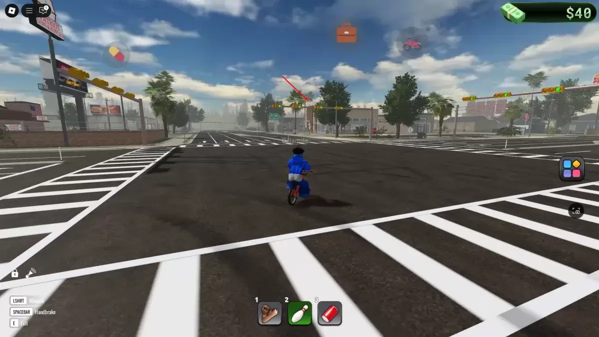 Un joueur regardant l'emplacement du travail de concierge dans Blockspin