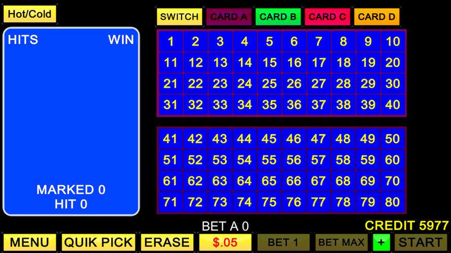 Keno 4 Card Screenshot 3