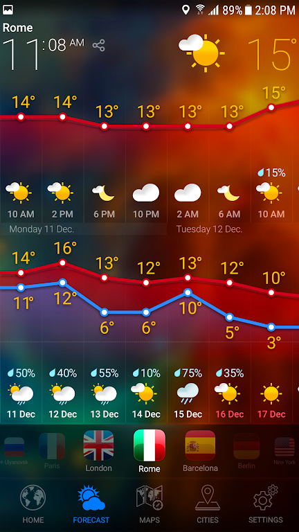 WEATHER NOW Mod Tangkapan skrin 2