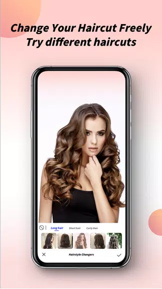Hairstyle try on Captura de tela 1