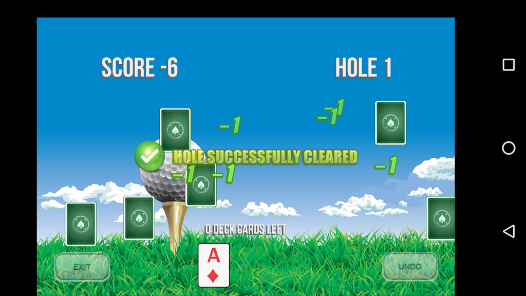 Golf Solitaire 18 스크린샷 3