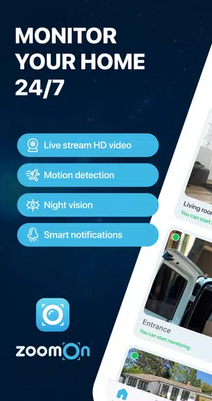 Schermata Home Security Camera ZoomOn 1