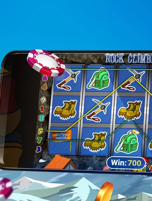 Rock Climber Free Casino Slot Machine ภาพหน้าจอ 1