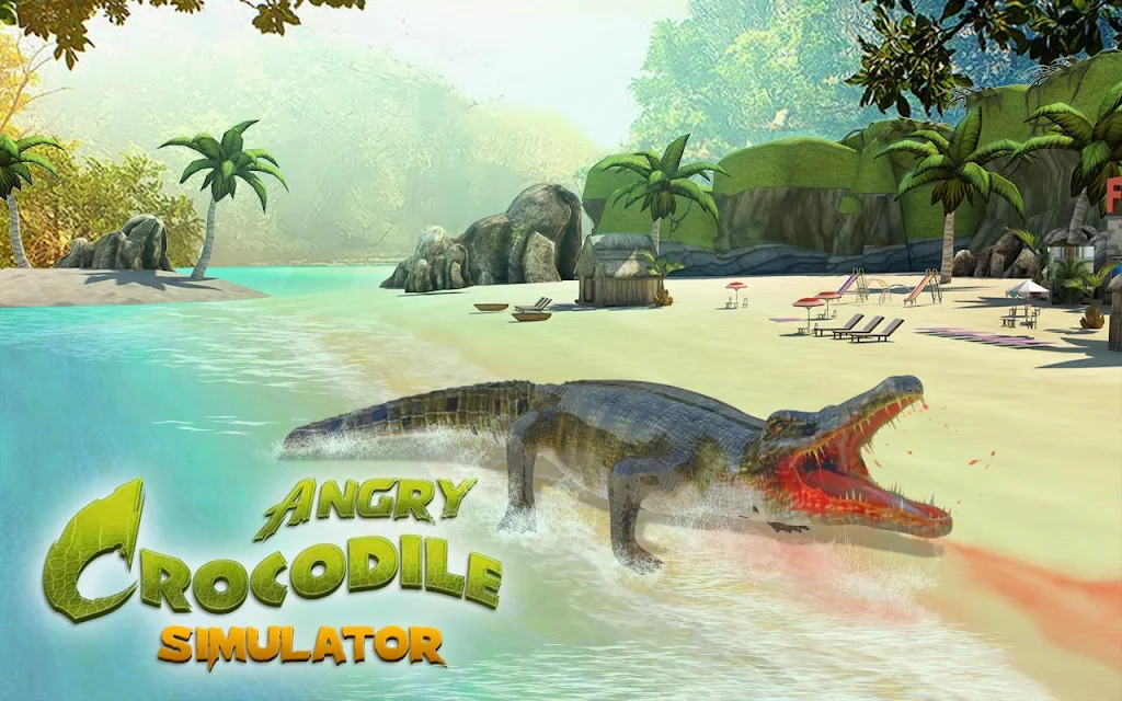 Crocodile Attack Animal Sim Captura de pantalla 1