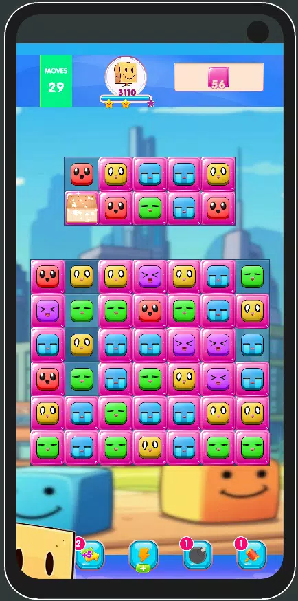 Match3: Fun Emoji Smile Ảnh chụp màn hình 1