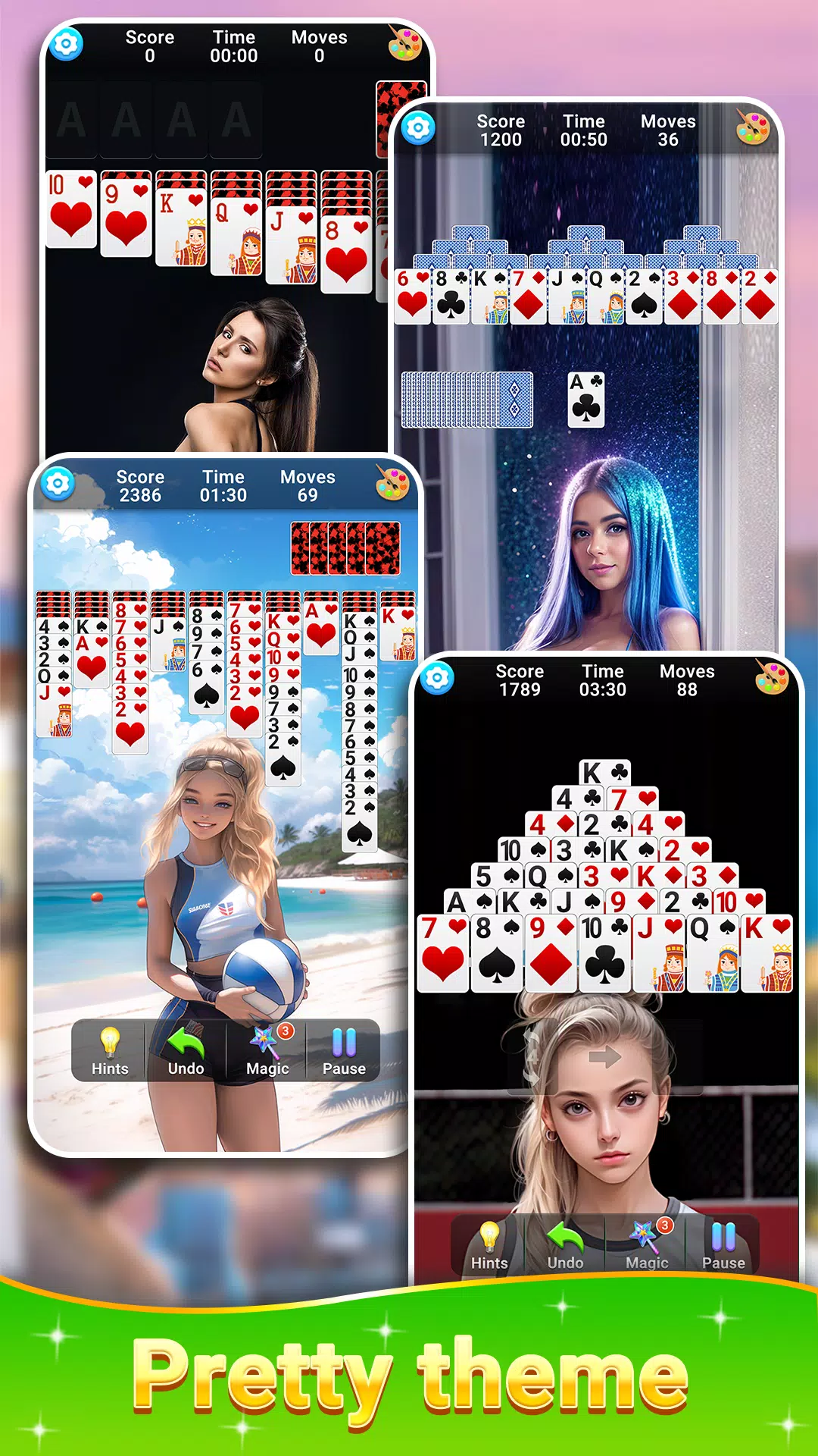 Solitaire Collection Girls Captura de tela 3